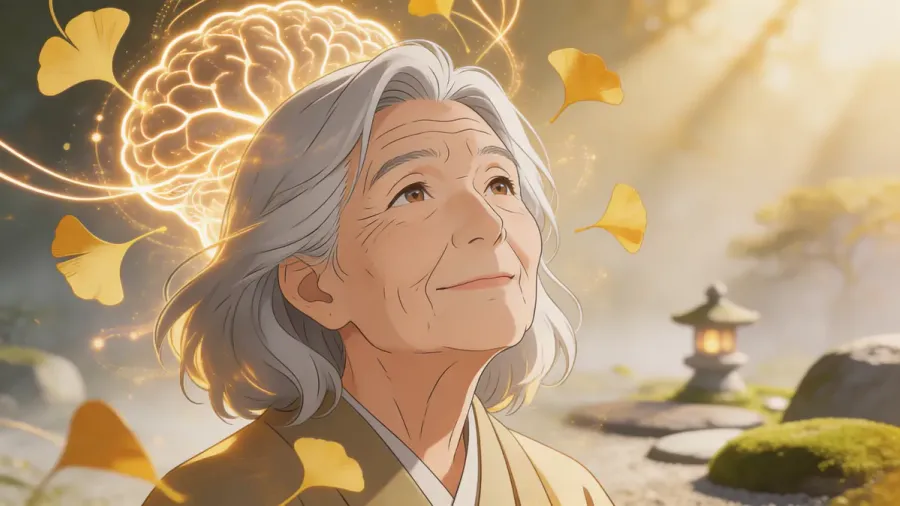 Ginkgo biloba: 脳循環と認知老化