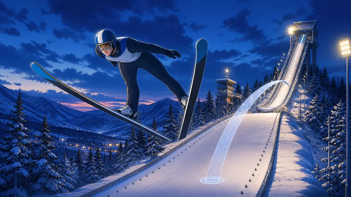 Skihop: regler, teknik, point og begynderrute