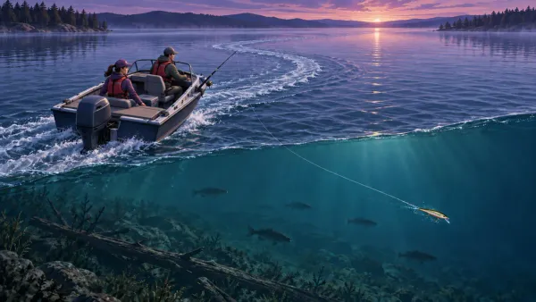 Pesca de corrico para iniciantes: montagem, velocidade, profundidade e segurança