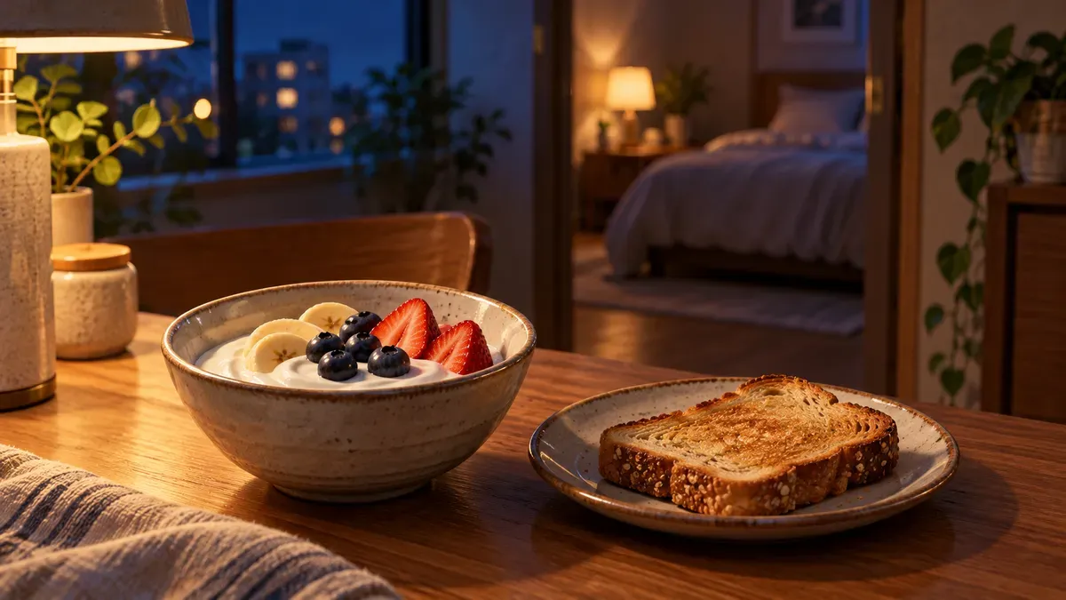 Que manger avant de dormir : collations légères et données sur le sommeil